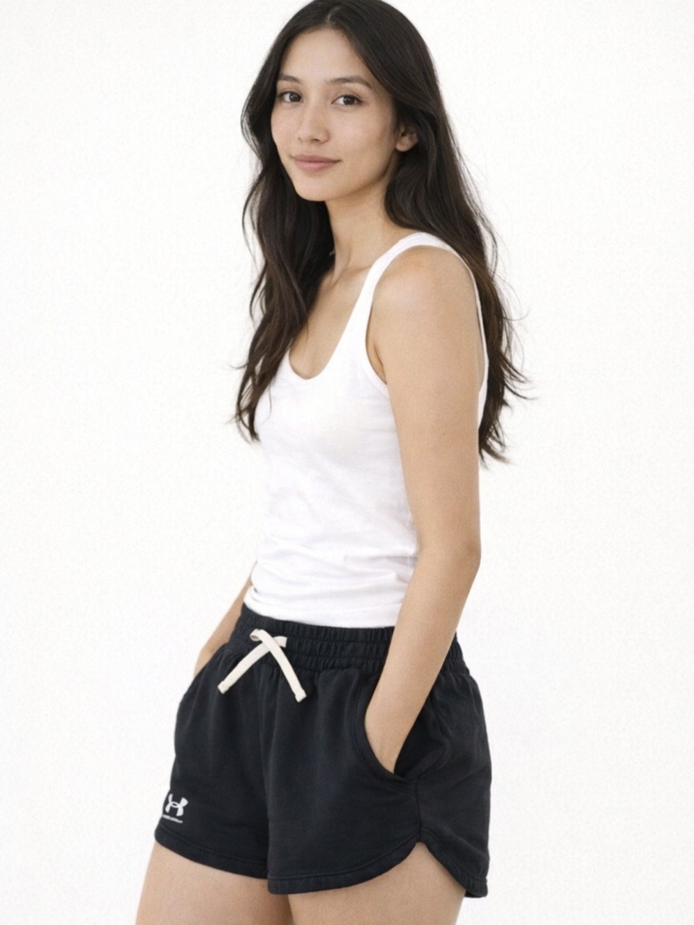Under Armor Navy Shorts with Pockets Size YLG​